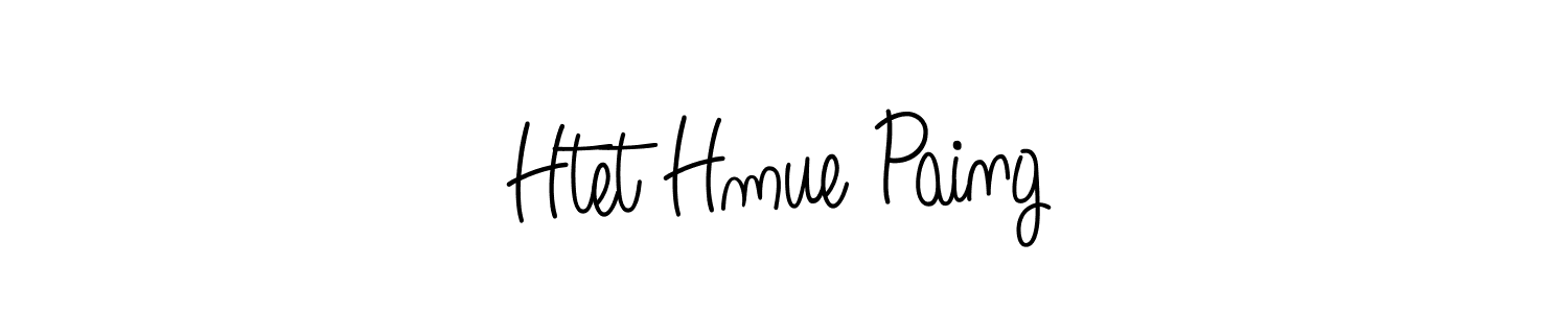 Use a signature maker to create a handwritten signature online. With this signature software, you can design (Angelique-Rose-font-FFP) your own signature for name Htet Hmue Paing. Htet Hmue Paing signature style 5 images and pictures png