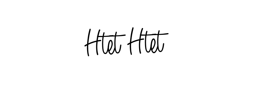 Create a beautiful signature design for name Htet Htet. With this signature (Angelique-Rose-font-FFP) fonts, you can make a handwritten signature for free. Htet Htet signature style 5 images and pictures png