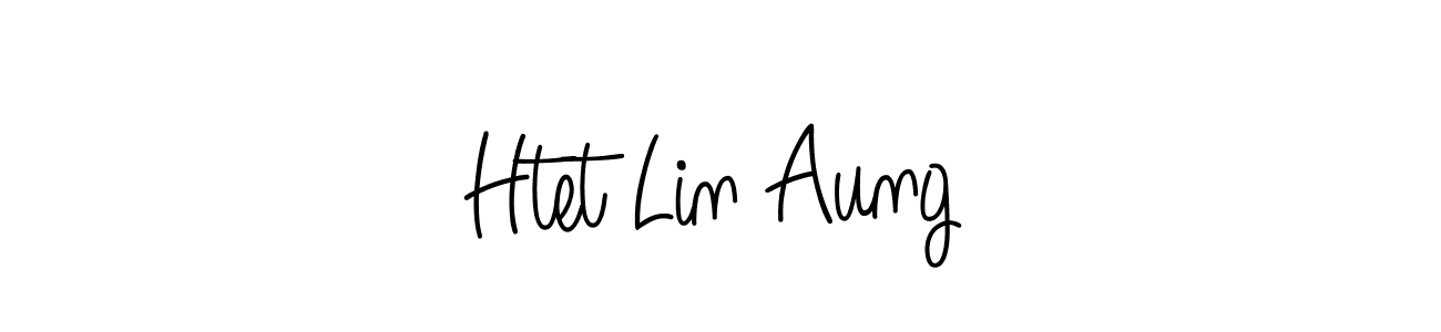 Create a beautiful signature design for name Htet Lin Aung. With this signature (Angelique-Rose-font-FFP) fonts, you can make a handwritten signature for free. Htet Lin Aung signature style 5 images and pictures png