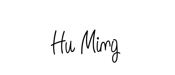 Design your own signature with our free online signature maker. With this signature software, you can create a handwritten (Angelique-Rose-font-FFP) signature for name Hu Ming. Hu Ming signature style 5 images and pictures png