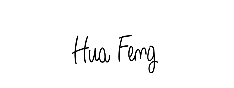 The best way (Angelique-Rose-font-FFP) to make a short signature is to pick only two or three words in your name. The name Hua Feng include a total of six letters. For converting this name. Hua Feng signature style 5 images and pictures png