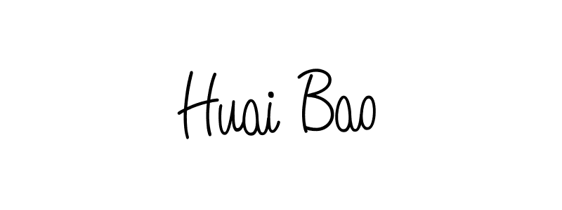 You should practise on your own different ways (Angelique-Rose-font-FFP) to write your name (Huai Bao) in signature. don't let someone else do it for you. Huai Bao signature style 5 images and pictures png