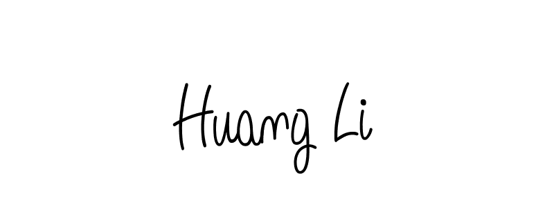You should practise on your own different ways (Angelique-Rose-font-FFP) to write your name (Huang Li) in signature. don't let someone else do it for you. Huang Li signature style 5 images and pictures png