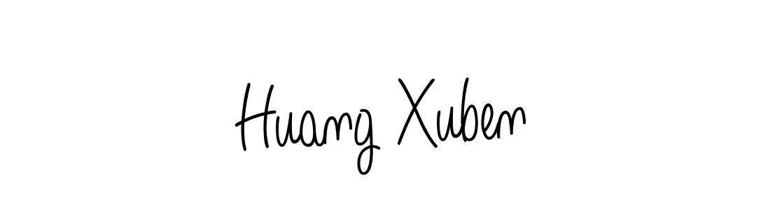 How to make Huang Xuben signature? Angelique-Rose-font-FFP is a professional autograph style. Create handwritten signature for Huang Xuben name. Huang Xuben signature style 5 images and pictures png