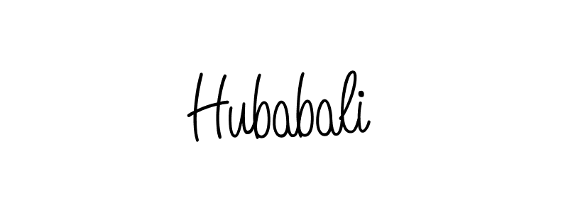 Hubabali stylish signature style. Best Handwritten Sign (Angelique-Rose-font-FFP) for my name. Handwritten Signature Collection Ideas for my name Hubabali. Hubabali signature style 5 images and pictures png