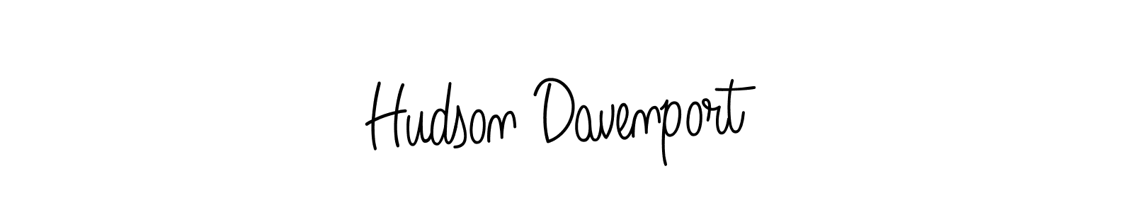 Use a signature maker to create a handwritten signature online. With this signature software, you can design (Angelique-Rose-font-FFP) your own signature for name Hudson Davenport. Hudson Davenport signature style 5 images and pictures png