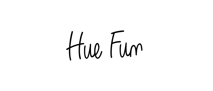 Hue Fun stylish signature style. Best Handwritten Sign (Angelique-Rose-font-FFP) for my name. Handwritten Signature Collection Ideas for my name Hue Fun. Hue Fun signature style 5 images and pictures png