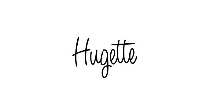 How to make Hugette signature? Angelique-Rose-font-FFP is a professional autograph style. Create handwritten signature for Hugette name. Hugette signature style 5 images and pictures png