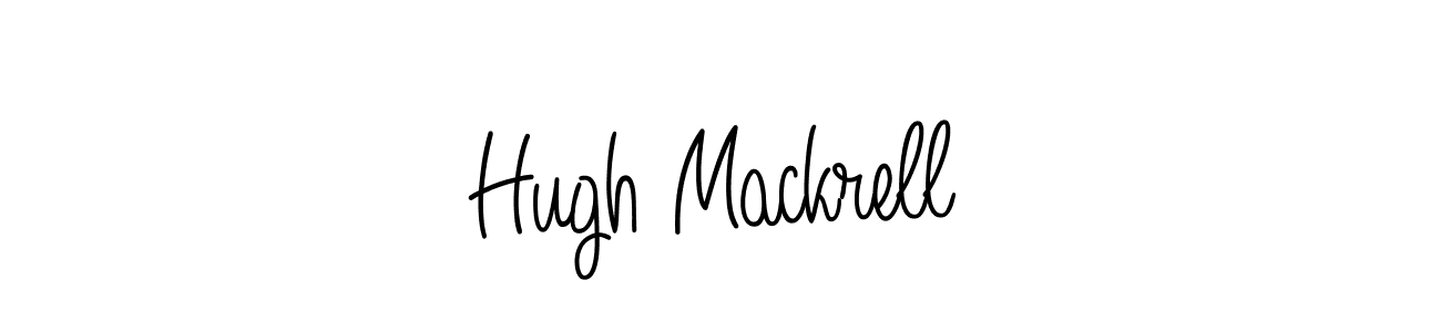 You should practise on your own different ways (Angelique-Rose-font-FFP) to write your name (Hugh Mackrell) in signature. don't let someone else do it for you. Hugh Mackrell signature style 5 images and pictures png