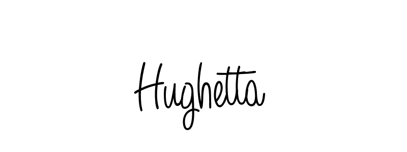 You should practise on your own different ways (Angelique-Rose-font-FFP) to write your name (Hughetta) in signature. don't let someone else do it for you. Hughetta signature style 5 images and pictures png
