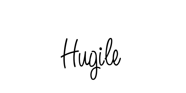 You should practise on your own different ways (Angelique-Rose-font-FFP) to write your name (Hugile) in signature. don't let someone else do it for you. Hugile signature style 5 images and pictures png