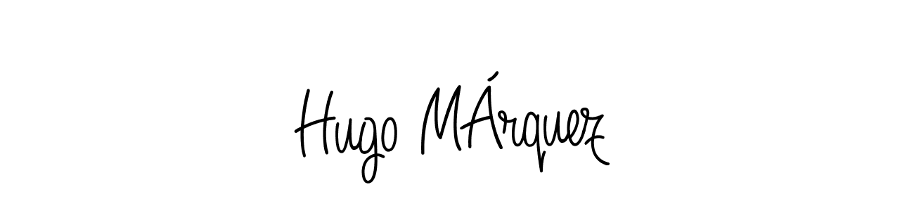 Hugo MÁrquez stylish signature style. Best Handwritten Sign (Angelique-Rose-font-FFP) for my name. Handwritten Signature Collection Ideas for my name Hugo MÁrquez. Hugo MÁrquez signature style 5 images and pictures png