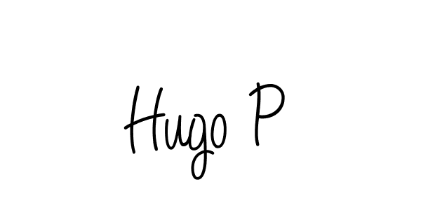 How to Draw Hugo P signature style? Angelique-Rose-font-FFP is a latest design signature styles for name Hugo P. Hugo P signature style 5 images and pictures png