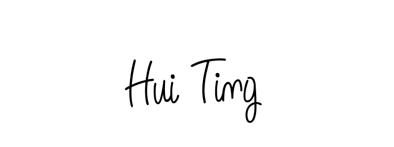 Make a beautiful signature design for name Hui Ting. With this signature (Angelique-Rose-font-FFP) style, you can create a handwritten signature for free. Hui Ting signature style 5 images and pictures png