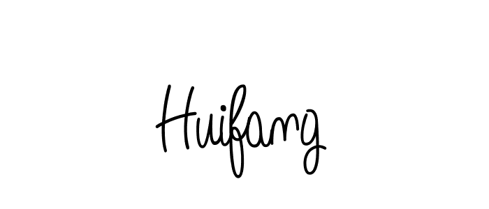 Huifang stylish signature style. Best Handwritten Sign (Angelique-Rose-font-FFP) for my name. Handwritten Signature Collection Ideas for my name Huifang. Huifang signature style 5 images and pictures png