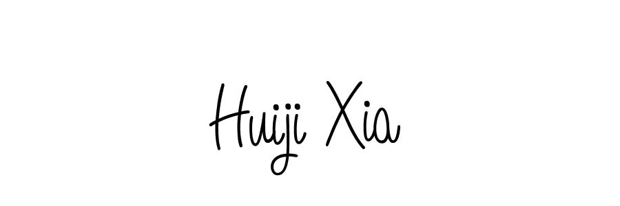How to make Huiji Xia signature? Angelique-Rose-font-FFP is a professional autograph style. Create handwritten signature for Huiji Xia name. Huiji Xia signature style 5 images and pictures png
