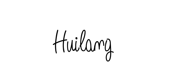 Design your own signature with our free online signature maker. With this signature software, you can create a handwritten (Angelique-Rose-font-FFP) signature for name Huilang. Huilang signature style 5 images and pictures png