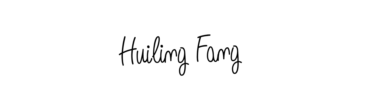 How to make Huiling Fang name signature. Use Angelique-Rose-font-FFP style for creating short signs online. This is the latest handwritten sign. Huiling Fang signature style 5 images and pictures png