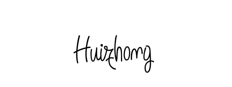 Use a signature maker to create a handwritten signature online. With this signature software, you can design (Angelique-Rose-font-FFP) your own signature for name Huizhong. Huizhong signature style 5 images and pictures png