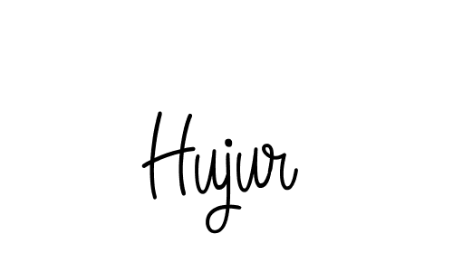 You should practise on your own different ways (Angelique-Rose-font-FFP) to write your name (Hujur) in signature. don't let someone else do it for you. Hujur signature style 5 images and pictures png