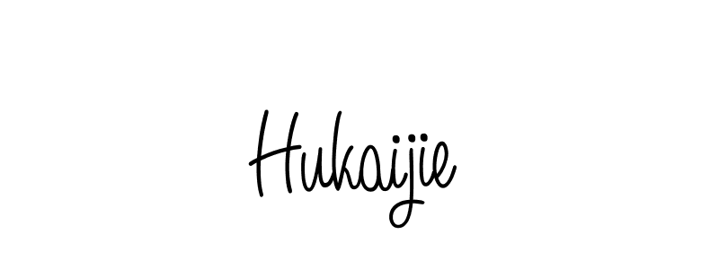 How to make Hukaijie name signature. Use Angelique-Rose-font-FFP style for creating short signs online. This is the latest handwritten sign. Hukaijie signature style 5 images and pictures png