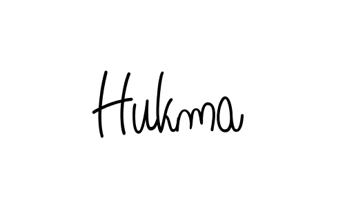 How to make Hukma name signature. Use Angelique-Rose-font-FFP style for creating short signs online. This is the latest handwritten sign. Hukma signature style 5 images and pictures png