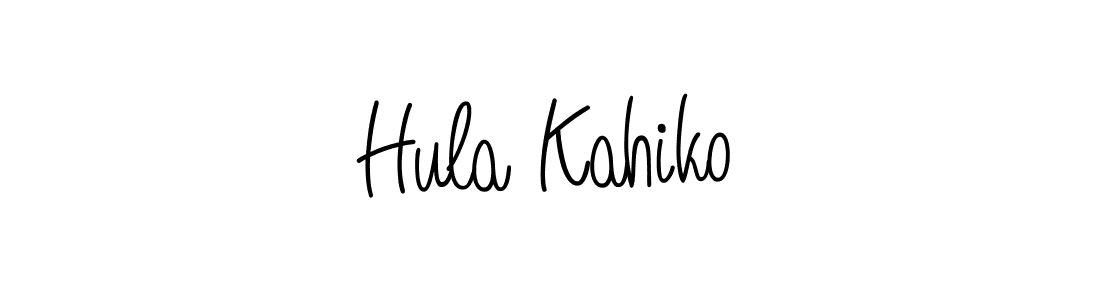 Create a beautiful signature design for name Hula Kahiko. With this signature (Angelique-Rose-font-FFP) fonts, you can make a handwritten signature for free. Hula Kahiko signature style 5 images and pictures png