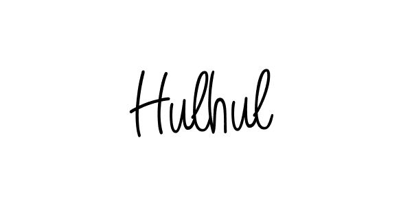 Create a beautiful signature design for name Hulhul. With this signature (Angelique-Rose-font-FFP) fonts, you can make a handwritten signature for free. Hulhul signature style 5 images and pictures png