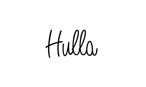 Design your own signature with our free online signature maker. With this signature software, you can create a handwritten (Angelique-Rose-font-FFP) signature for name Hulla. Hulla signature style 5 images and pictures png