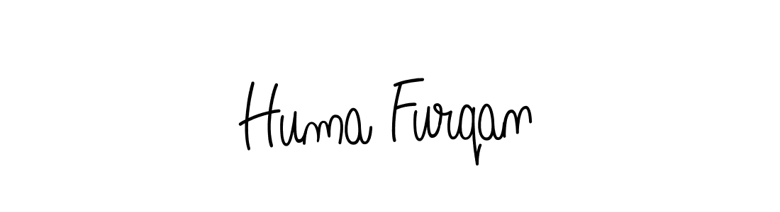 Design your own signature with our free online signature maker. With this signature software, you can create a handwritten (Angelique-Rose-font-FFP) signature for name Huma Furqan. Huma Furqan signature style 5 images and pictures png