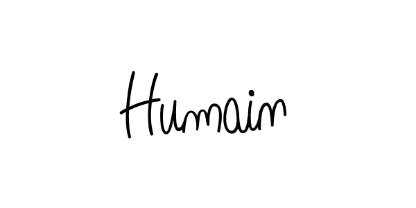 Make a beautiful signature design for name Humain. Use this online signature maker to create a handwritten signature for free. Humain signature style 5 images and pictures png