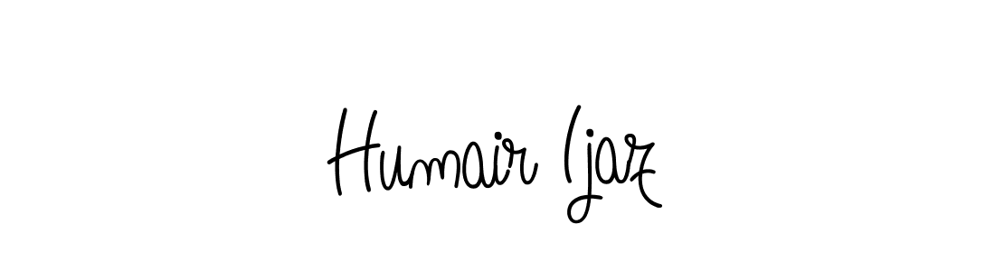 Use a signature maker to create a handwritten signature online. With this signature software, you can design (Angelique-Rose-font-FFP) your own signature for name Humair Ijaz. Humair Ijaz signature style 5 images and pictures png