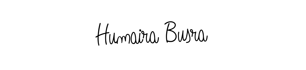 How to make Humaira Busra signature? Angelique-Rose-font-FFP is a professional autograph style. Create handwritten signature for Humaira Busra name. Humaira Busra signature style 5 images and pictures png