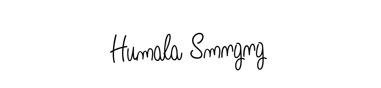 Design your own signature with our free online signature maker. With this signature software, you can create a handwritten (Angelique-Rose-font-FFP) signature for name Humala Smngng. Humala Smngng signature style 5 images and pictures png