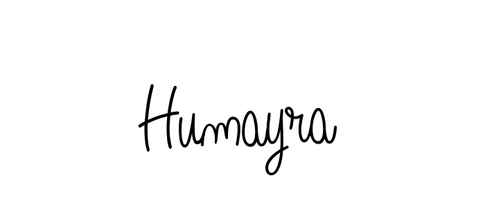 Use a signature maker to create a handwritten signature online. With this signature software, you can design (Angelique-Rose-font-FFP) your own signature for name Humayra. Humayra signature style 5 images and pictures png