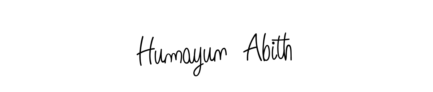 It looks lik you need a new signature style for name Humayun  Abith. Design unique handwritten (Angelique-Rose-font-FFP) signature with our free signature maker in just a few clicks. Humayun  Abith signature style 5 images and pictures png