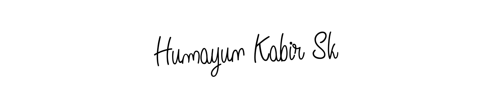 How to make Humayun Kabir Sk name signature. Use Angelique-Rose-font-FFP style for creating short signs online. This is the latest handwritten sign. Humayun Kabir Sk signature style 5 images and pictures png