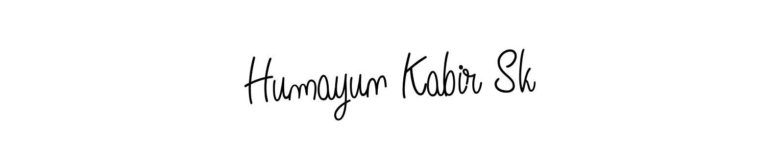 How to make Humayun Kabir Sk name signature. Use Angelique-Rose-font-FFP style for creating short signs online. This is the latest handwritten sign. Humayun Kabir Sk signature style 5 images and pictures png