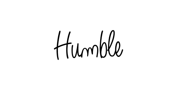 You should practise on your own different ways (Angelique-Rose-font-FFP) to write your name (Humble) in signature. don't let someone else do it for you. Humble signature style 5 images and pictures png