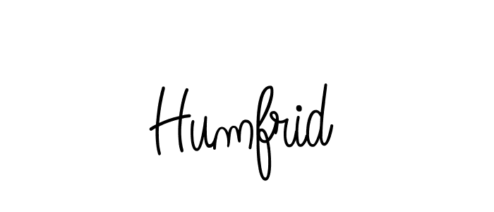 Use a signature maker to create a handwritten signature online. With this signature software, you can design (Angelique-Rose-font-FFP) your own signature for name Humfrid. Humfrid signature style 5 images and pictures png