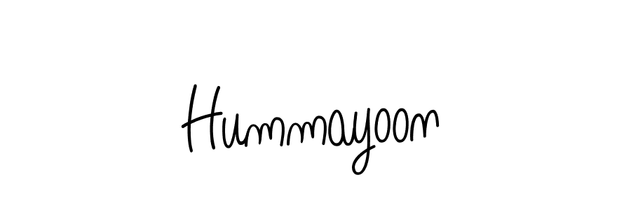 How to make Hummayoon name signature. Use Angelique-Rose-font-FFP style for creating short signs online. This is the latest handwritten sign. Hummayoon signature style 5 images and pictures png