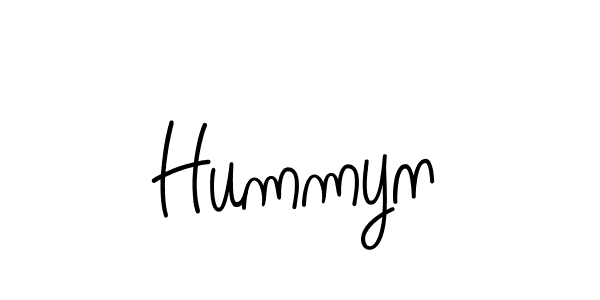 Hummyn stylish signature style. Best Handwritten Sign (Angelique-Rose-font-FFP) for my name. Handwritten Signature Collection Ideas for my name Hummyn. Hummyn signature style 5 images and pictures png