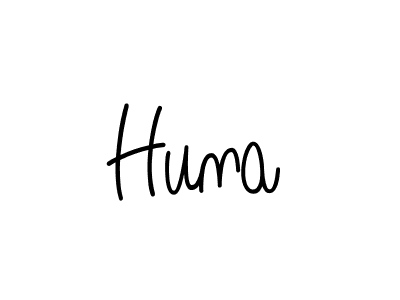 Create a beautiful signature design for name Huna. With this signature (Angelique-Rose-font-FFP) fonts, you can make a handwritten signature for free. Huna signature style 5 images and pictures png