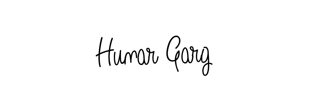 Also we have Hunar Garg name is the best signature style. Create professional handwritten signature collection using Angelique-Rose-font-FFP autograph style. Hunar Garg signature style 5 images and pictures png