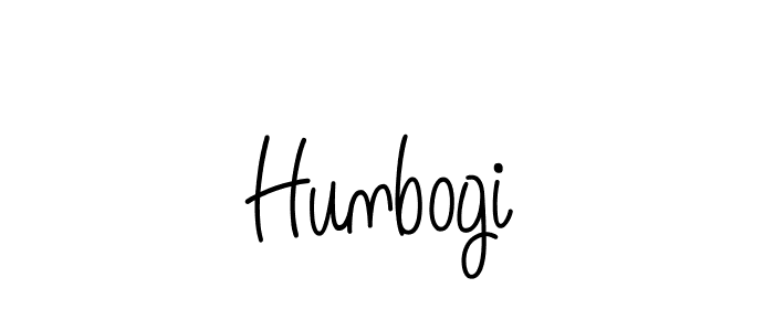 Make a beautiful signature design for name Hunbogi. With this signature (Angelique-Rose-font-FFP) style, you can create a handwritten signature for free. Hunbogi signature style 5 images and pictures png