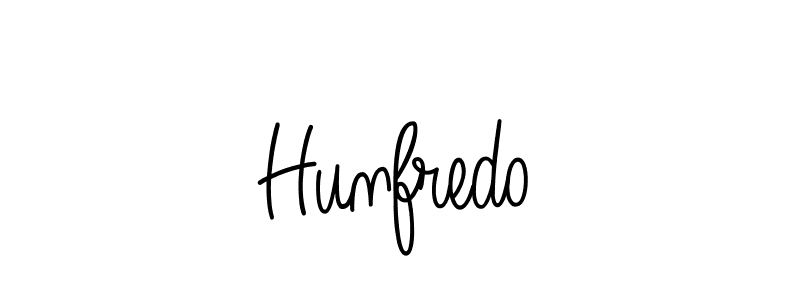 How to make Hunfredo name signature. Use Angelique-Rose-font-FFP style for creating short signs online. This is the latest handwritten sign. Hunfredo signature style 5 images and pictures png