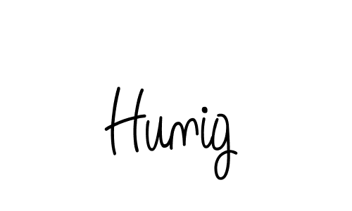 How to make Hunig signature? Angelique-Rose-font-FFP is a professional autograph style. Create handwritten signature for Hunig name. Hunig signature style 5 images and pictures png