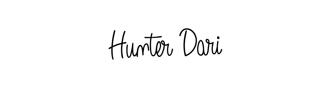 How to Draw Hunter Dari signature style? Angelique-Rose-font-FFP is a latest design signature styles for name Hunter Dari. Hunter Dari signature style 5 images and pictures png