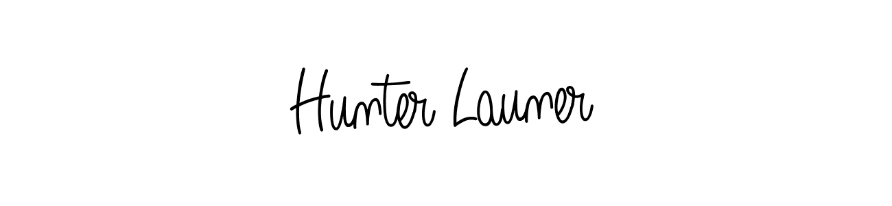 How to Draw Hunter Launer signature style? Angelique-Rose-font-FFP is a latest design signature styles for name Hunter Launer. Hunter Launer signature style 5 images and pictures png