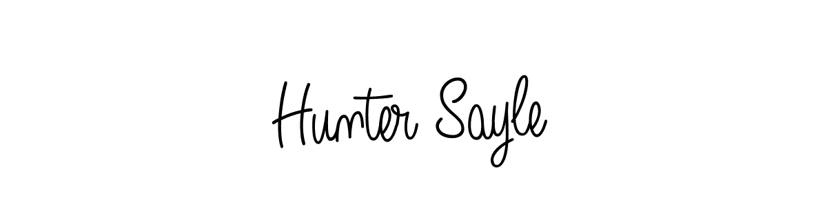 Similarly Angelique-Rose-font-FFP is the best handwritten signature design. Signature creator online .You can use it as an online autograph creator for name Hunter Sayle. Hunter Sayle signature style 5 images and pictures png